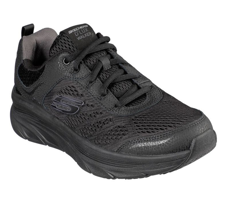 Skechers Relaxed Fit: D'lux Walker - Mens Sneakers Black [AU-QM8292]